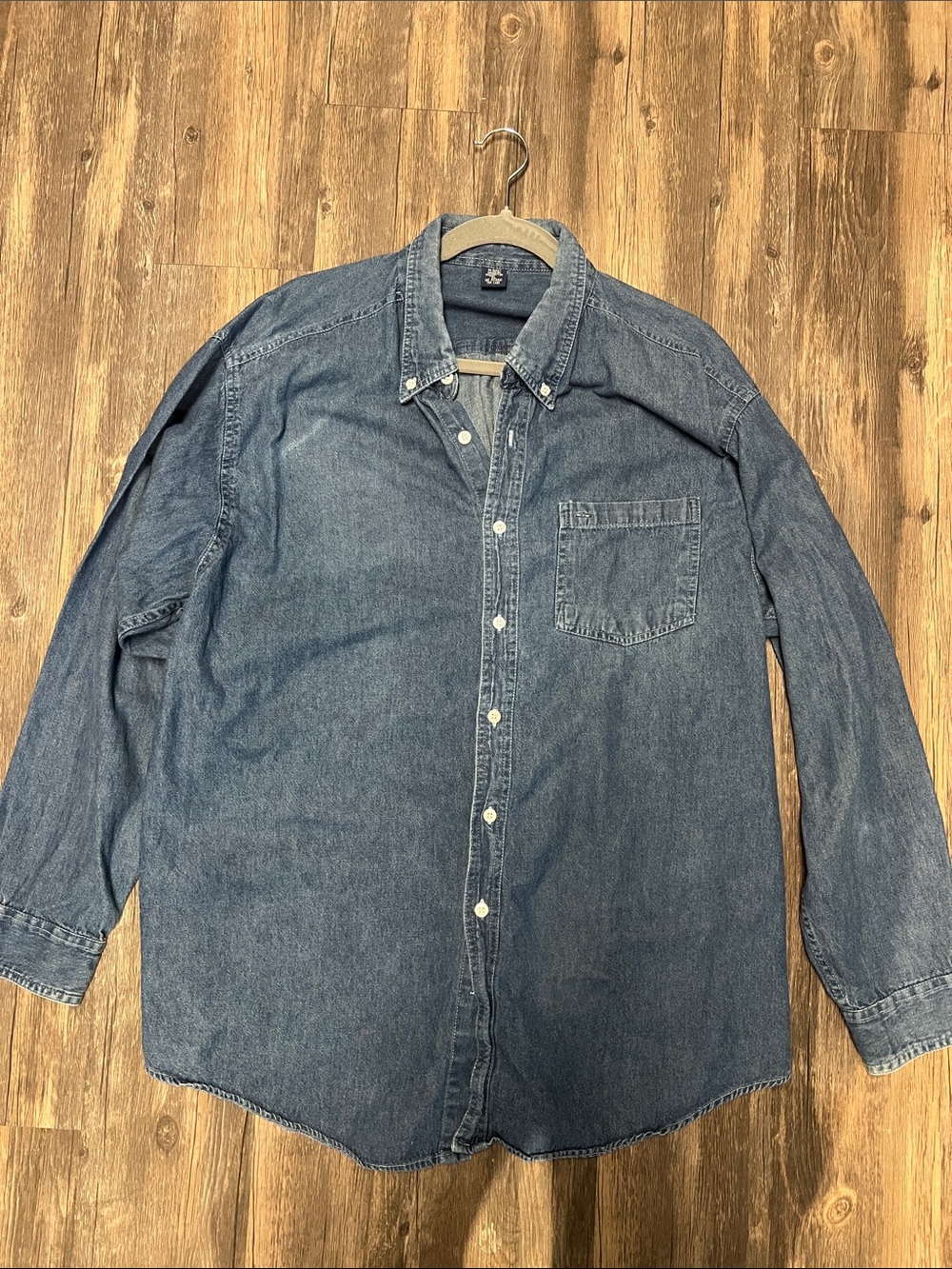 Vintage denim button down top